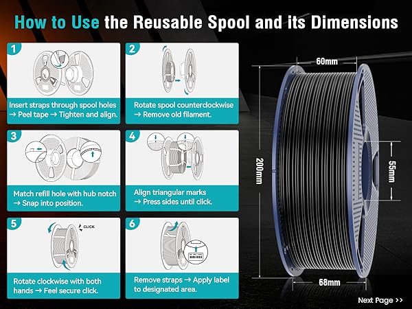 SUNLU ABS Filament 1.75mm 3D Printer Filament 