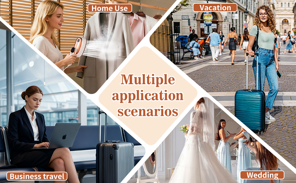 Multi-Use Steamer – Perfect for home, travel, business or weddings, anytime fresh.