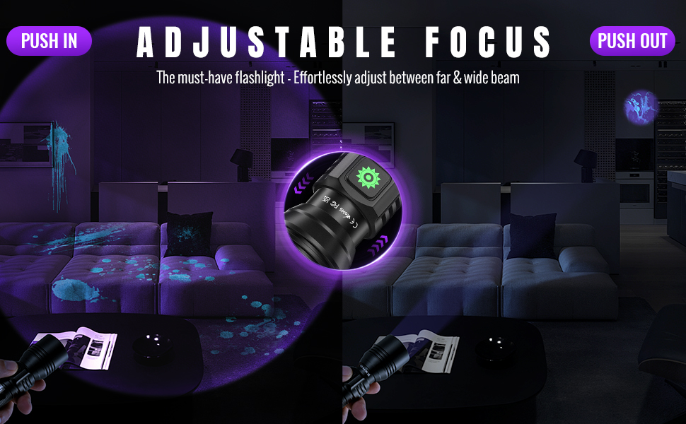 Adjustable Focus Flash Light