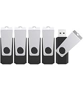TOPESEL 32GB Flash Drive 5 Pack Bulk, USB2.0 Thumb Drive USB Stick for Data Storage Backup, Jump ...