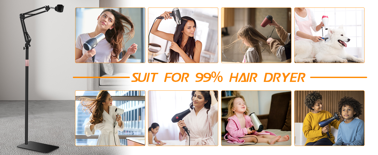 hands free hair dryer holder