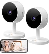 Girafit 3MP 2K Indoor Camera 5GHz &amp; 2.4GHz, Indoor Home Security Cameras 2 Pack for Baby/Elder/Do...