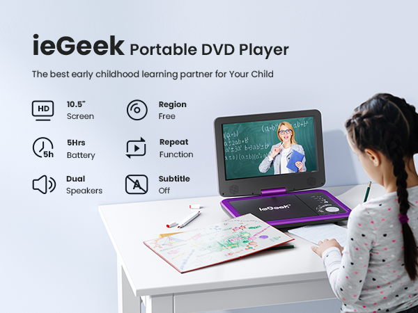 ieGeek portable dvd player