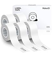 MakeID L1 Q1 E1 Label Maker Tape Adapted Label Print Paper Refills Standard Laminated Office Labe...