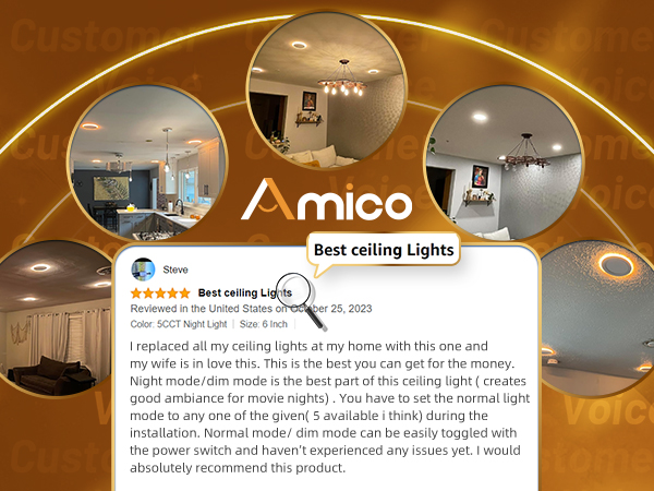 recessed night light