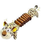 Chongqile Plush Dog Toys - Squeaky Interactive Dog Toy for Large Breed with Elastic - Enriching P...