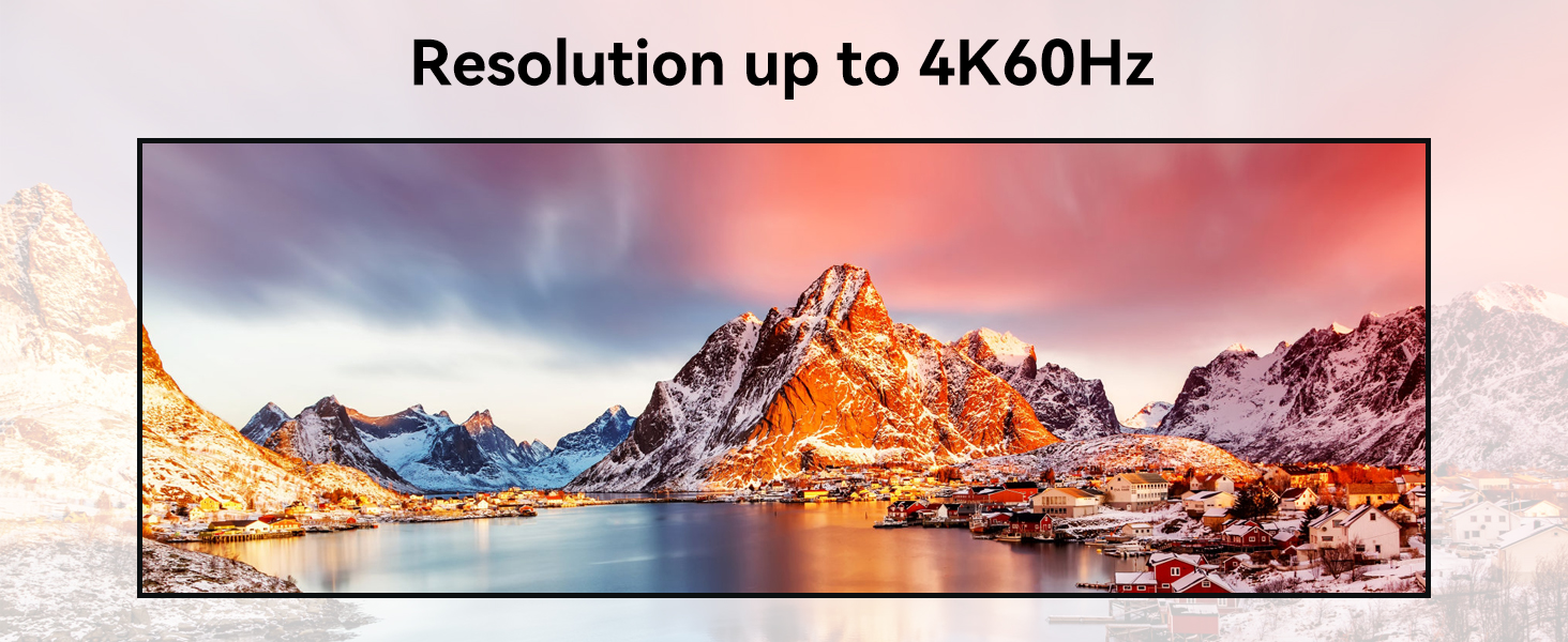 Resolution up to 4K60Hz