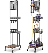 Vacuum Stand for Dyson V15 V12 V11 V10 V8 V7 V6 Gen5, Standing Dock with Accessory Holder, Vacuum...