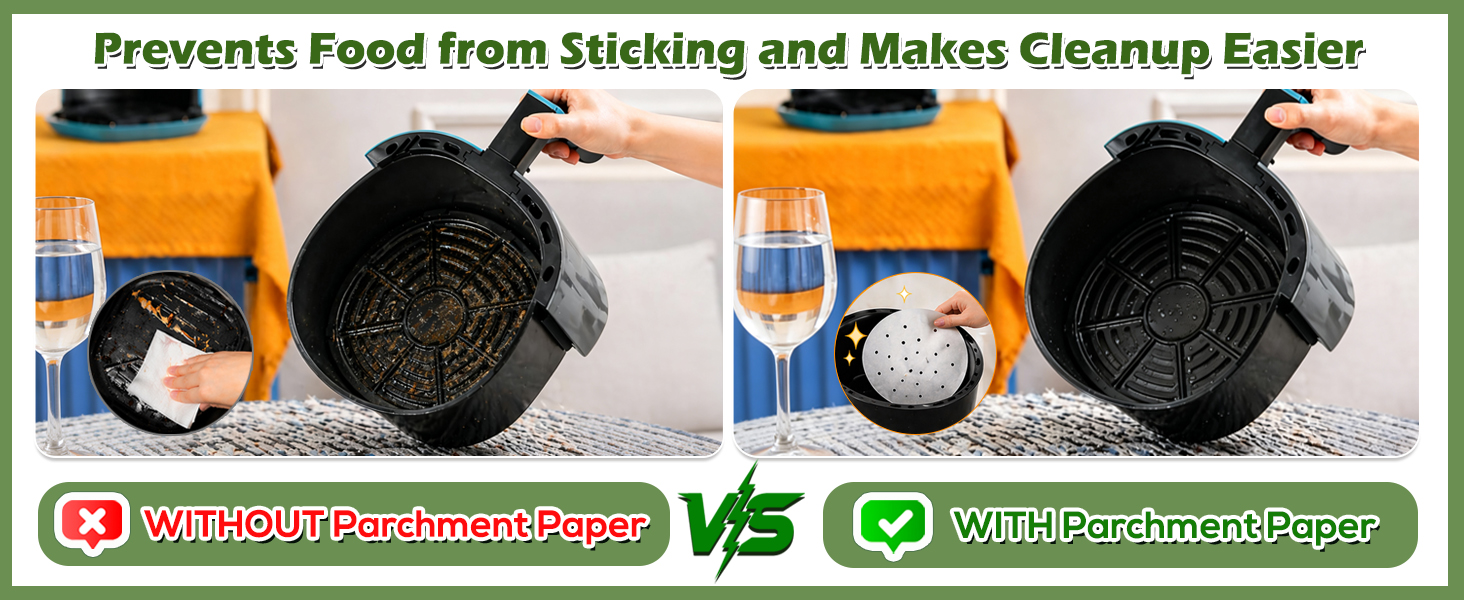 air fryer liners round