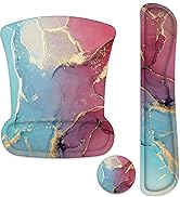 Lateefah Mouse Pad Wrist Support, Keyboard Wrist Rest and Mouse Pad, Memory Foam Wrist Rests for ...