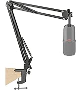 SoloCast Boom Arm Mic Stand, Adjustable Suspension Boom Scissor Arm Stand for HyperX SoloCast Gam...