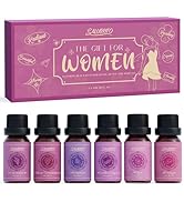 SALUBRITO Women Fragrance Oils Set, Gift for Ladies, Premium Floral Essential Oils Set for Diffus...