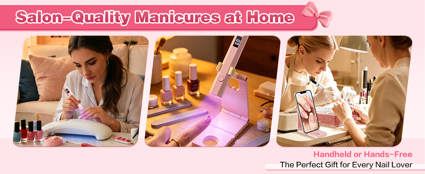 YSC uv light for gel nails with stand for home and salon use hand-free beginner-friendly