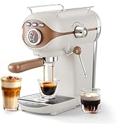XIXUBX Espresso Machine, 20 BAR Pump Temperature Control, Compact Espresso Maker with Steam Milk ...