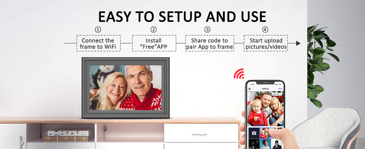 easy to setup is good for old people.