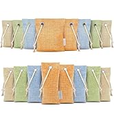 CLEVAST 16 Pack Activated Bamboo Charcoal Air Purifying Bags(8x100g, 8x50g), Natural Fresh Odor A...