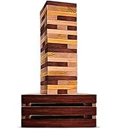 SWOOC Games - Reclaimed Giant Tower Game | 60 Large Blocks | Storage Crate / Outdoor Game Table |...