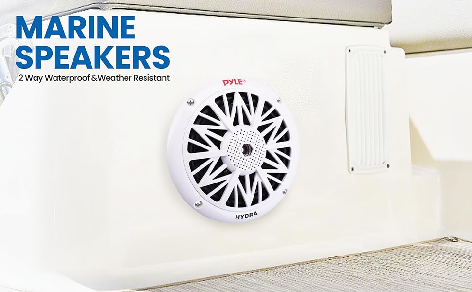 Pyle 5.25 Inch Dual Marine Speakers - 2 Way