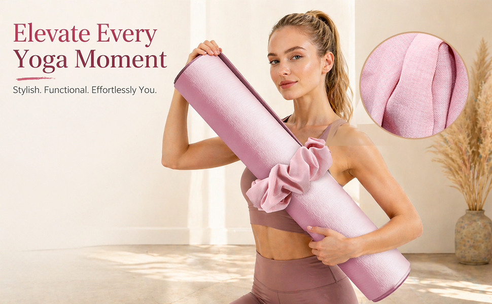 yoga mat scrunchie