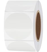 Hybsk 2 inch Transparent Circle Direct Thermal Stickers Clear Rould Waterproof Thermal Labels for...