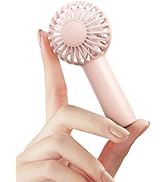SWEETFULL Mini Portable Fan Powerful Handheld Fan Rechargeable,3 Speeds Personal Small Hand Fan f...