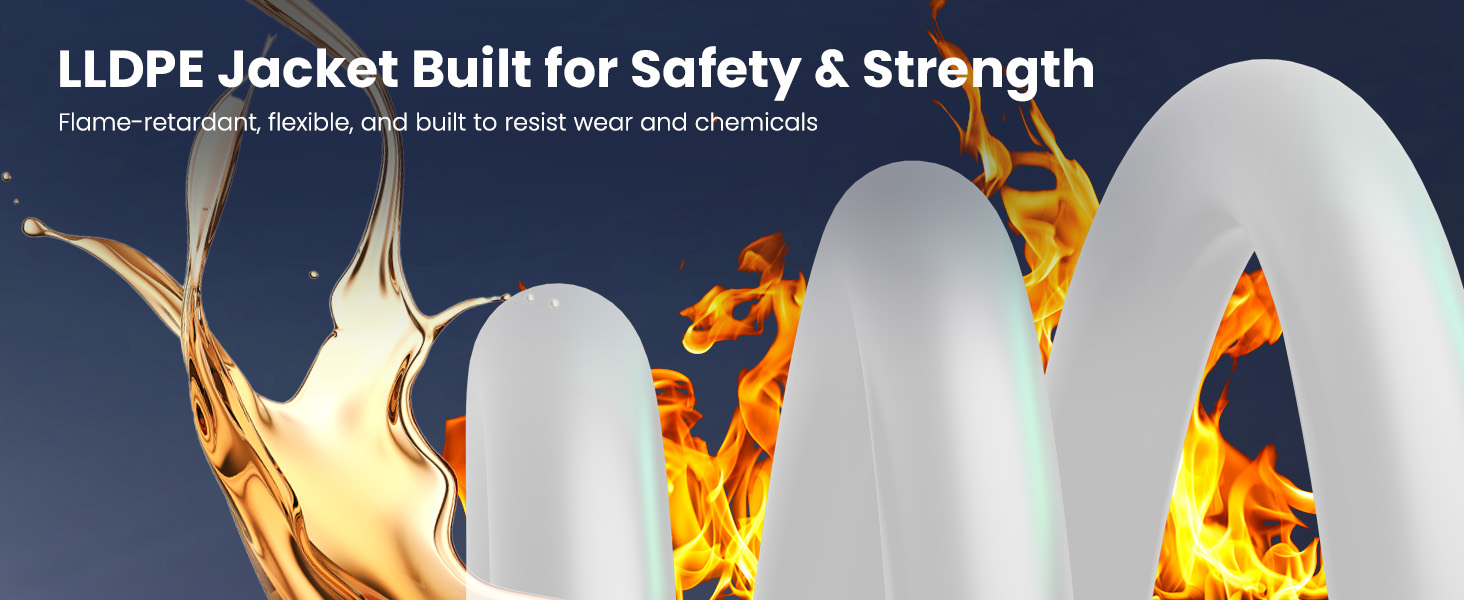 LLDPE Jacket Built for Safety &amp; Strength Flame-retardant, flexible, and built to resist wear