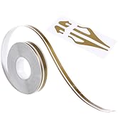 Homoyoyo Gold Pinstripe Tape 32Ft Car Body Side Stripes Auto Pinstripe Tape Decal Waistline Stick...