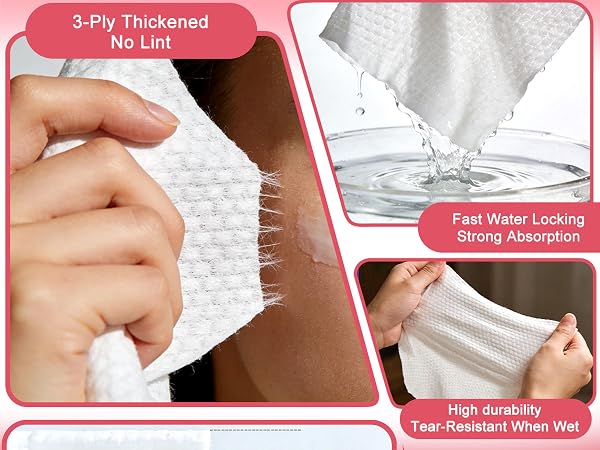 pearl &amp; flat disposable face fowel