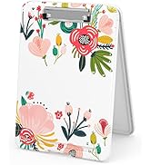 Rimilak Plastic Cute Clipboard with Storage, Open Nursing Clipboard Foldable Storage, Cute Clipbo...