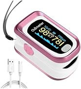 pulse oximeter rechargeable finger heart rate monitor Accurate measurement of SpO2 and heart rate...