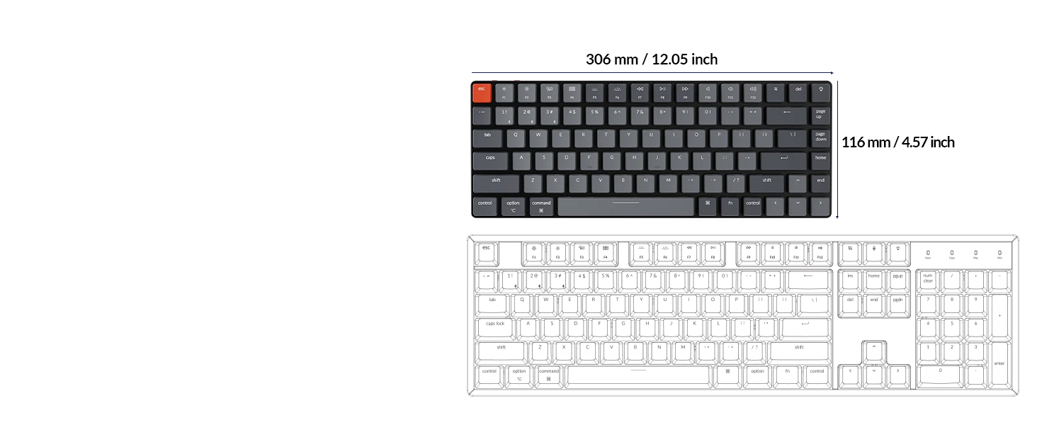 Keychron K3 Ultra-slim Wireless Mechanical Keyboard (Version 2)