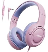 acer Kids Headphones Wired for School - Over-Ear 85/94dB Volume Limiter 3.5mm Jack Foldable Stere...