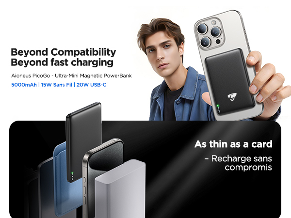 for Magsafe Power Bank,5000mAh Ultra Slim Magnetic Phone Charger Portable Magsafe Battery Pack