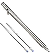 Titanium Bolt Action Keychain Pen, 4g Ultra Light for EDC, 2 Refills | Quick Notes, Receipts, 3.3...
