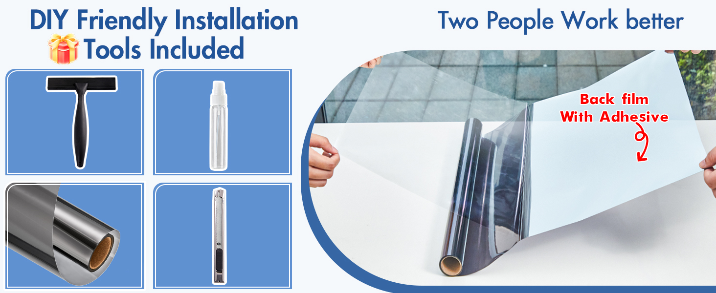 One way privacy window film