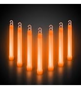 Windy City Novelties 6-Inch Orange Glow Sticks (Pack of 25)