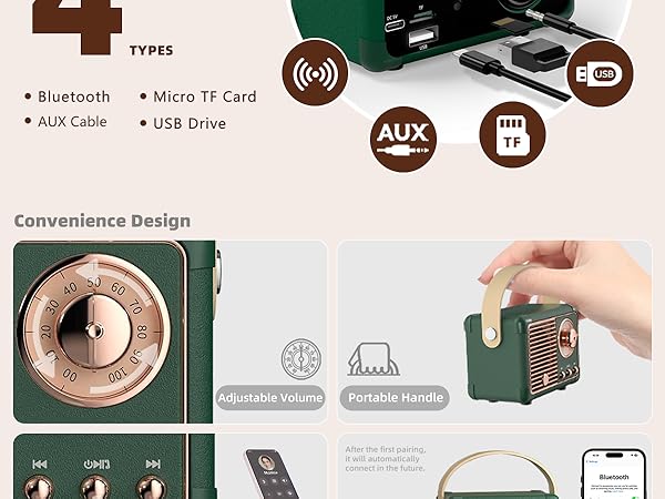 desktop bluetooth speaker bluetooth speakers home decor vintage gifts for teen guy gift 