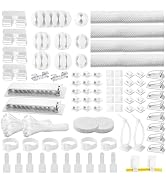 [313Pcs] Cable Management Kit, 67 Adhesive Cable Clips, Topavatop Desk Cord Organizer, 22 Reusabl...