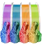 PINBALL Silk Rainbow PLA 3D Printer Filament 1.75mm Shiny Multi-Color Changing Filament 3D Printi...
