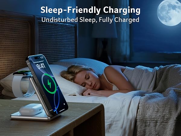 Acer Magnetic Wireless Charger, 3 in 1 Wireless Charging Station,