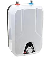 Electric Water Heater, 110V 1500W 1.59Gal Tankless Kitchen Electric Water Heater Adjustable Tempe...