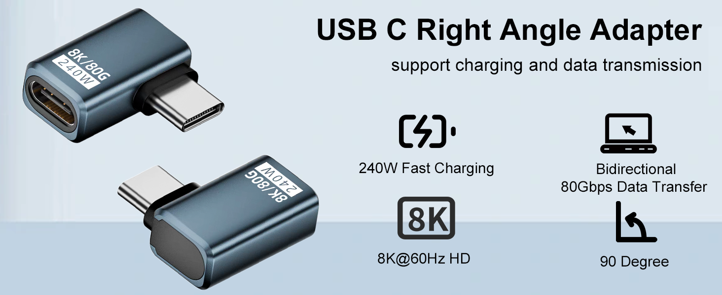 usb c right angle adapter 