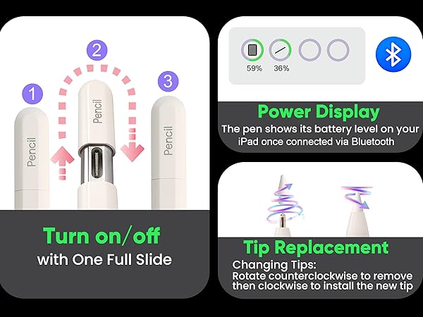 Turn on/off with One Full Slide