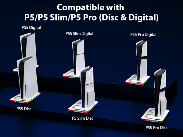 PS5 Cooling Station for PS5/Slim/Pro PS5/Slim/Pro Stand and Cooling Station