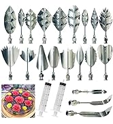 Jninexiu Stainless Steel Gelatin Jelly Art Tools, 22 PCS 3D Jelly-Art-Tools Pudding-Nozzle Cake N...