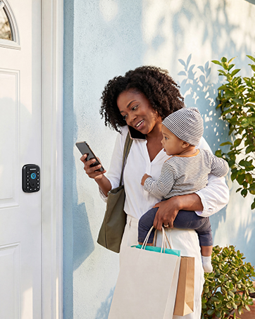 Keyless entry door lock