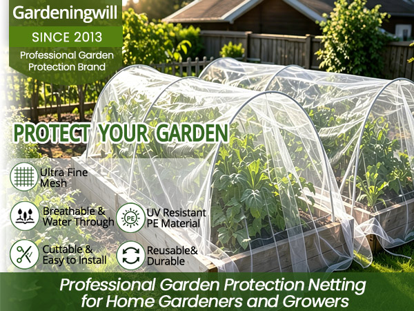 Gardeningwill Protect your garden netting