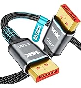 16K Displayport Cable 2.1, [VESA Certified] DP 2.1 Cable 5FT-1.5M, 16K@60Hz, 8K@120Hz, 4K@240Hz 1...