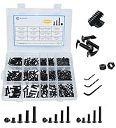 WZHUIDA 480PCS Metric Nuts and Bolts Assortment Kit, M3 M4 M5 Button Head Hex Socket Cap Screws B...
