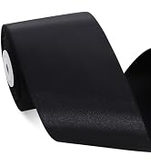 TONIFUL Black Satin Ribbon 3 Inch X 25yds Solid Silk Ribbons for Gift Wrapping, Craft, Floral Bou...